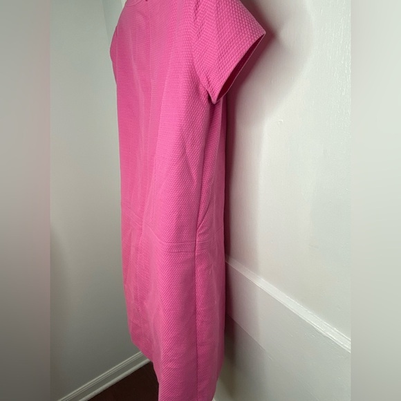 BROOKS BROTHERS Textured Pink Short Sleeve Dress Size 4 - Picture 11 of 11